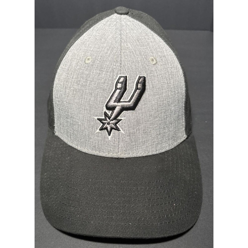 San Antonio Spurs NBA Adjustable Strap Hat Cap  Fan Favorite  Black Gray
